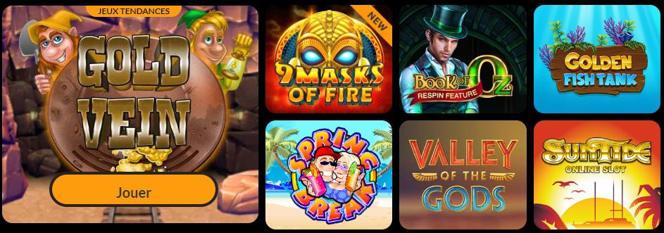 ludotheque de jeux spin million casino