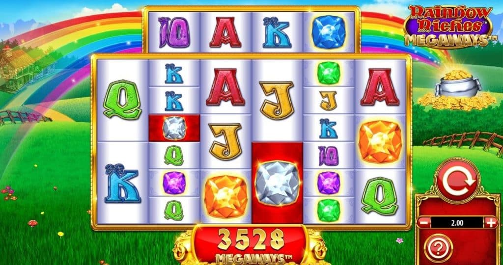 Fonctionnalités de la machine à sous Rainbow Riches