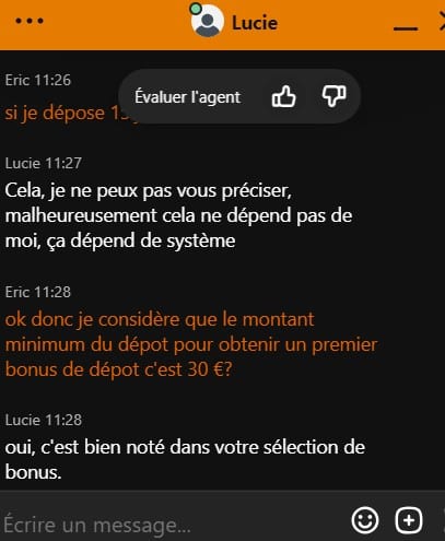 Test du chat en ligne i24Slots Casino