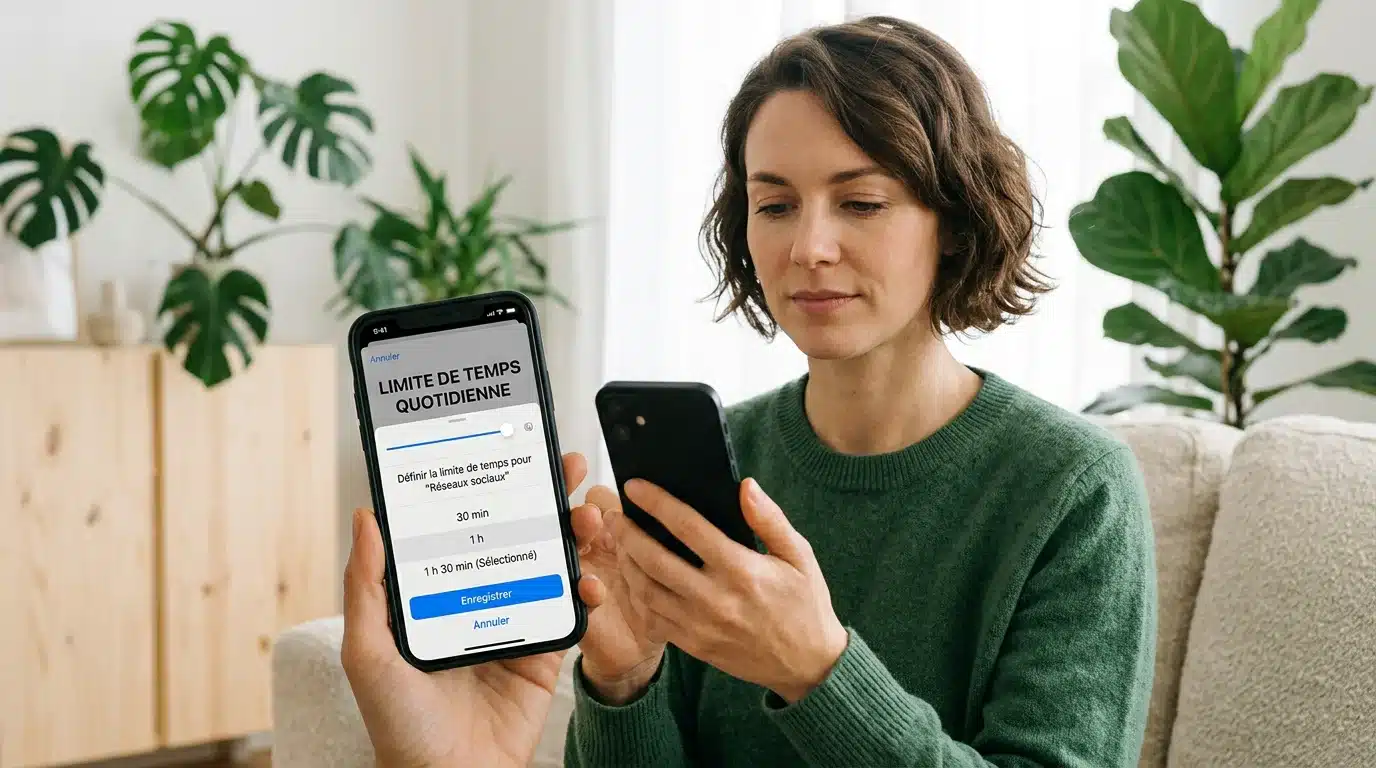 Joueur configurant une limite de temps pour jouer de façon responsable
