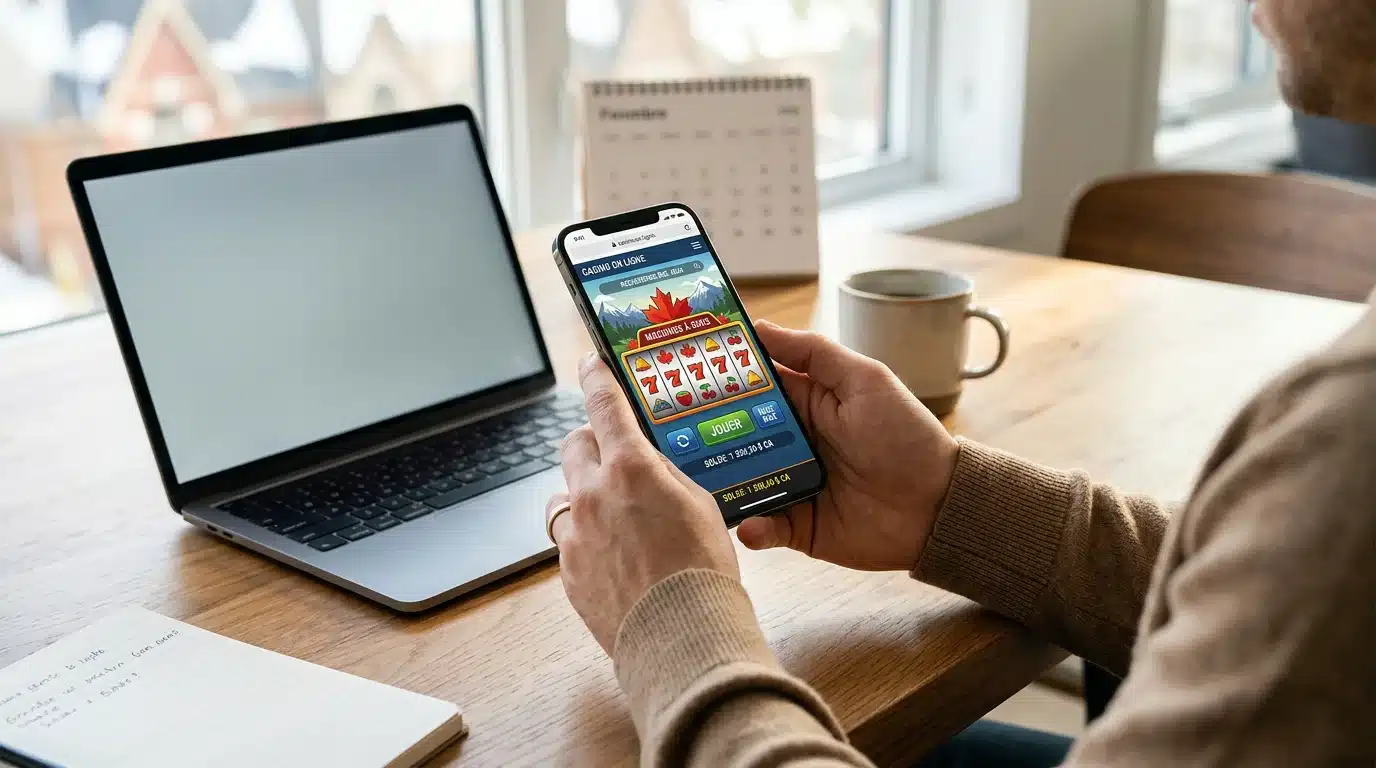Machine à sous en mode démo jouée dans un navigateur sur smartphone