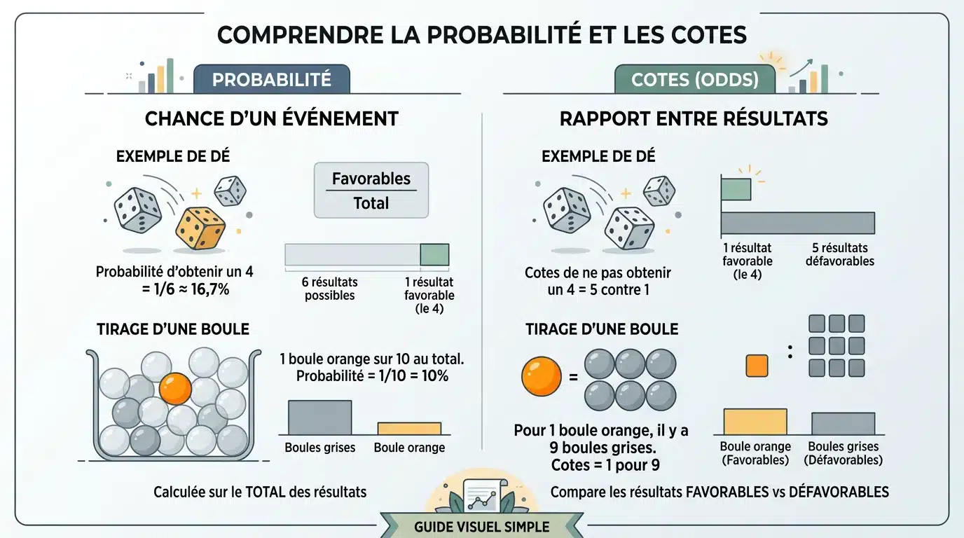 Illustration des probabilités de gagner à la loterie et au casino