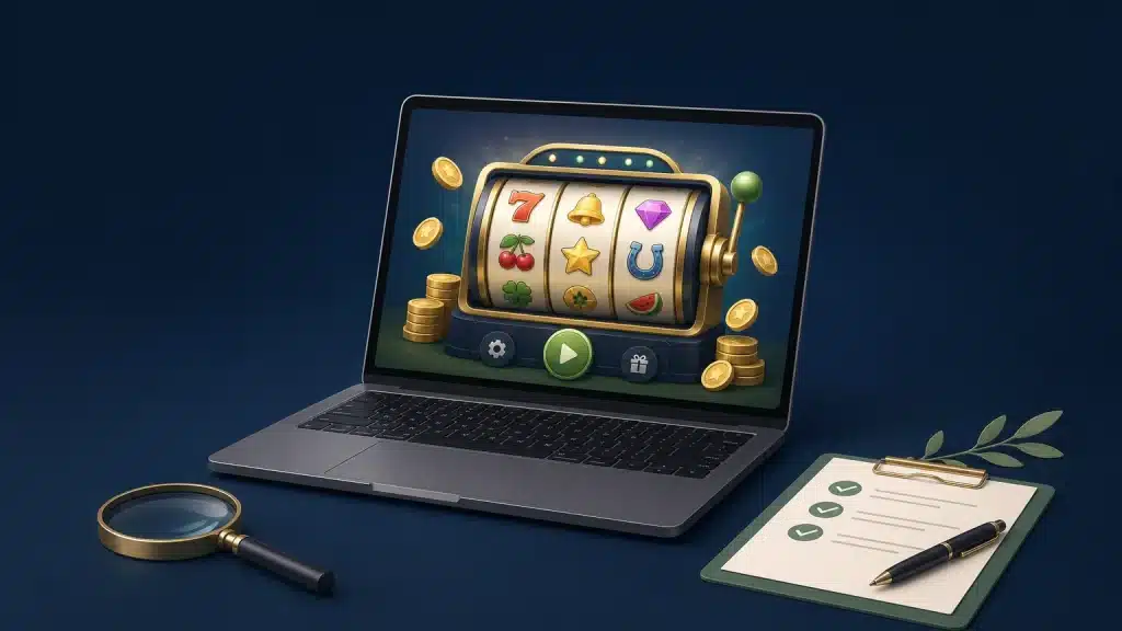 Illustration d’une machine à sous gratuite en mode démo
