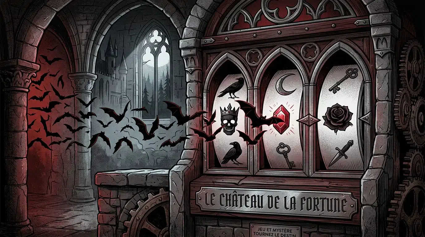 Fonction chauve-souris de la machine à sous Dracula de NetEnt sur des rouleaux gothiques