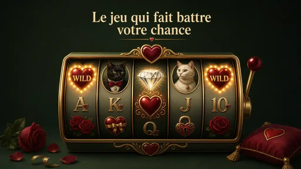 Illustration éditoriale de la machine à sous Wild Hearts