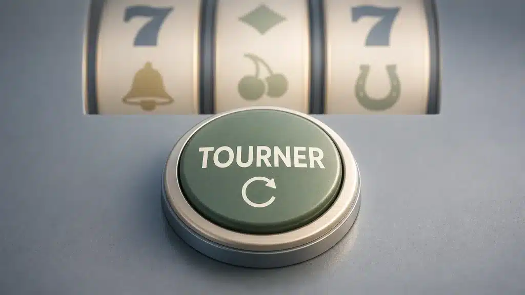 Bouton spin générique sur une machine à sous