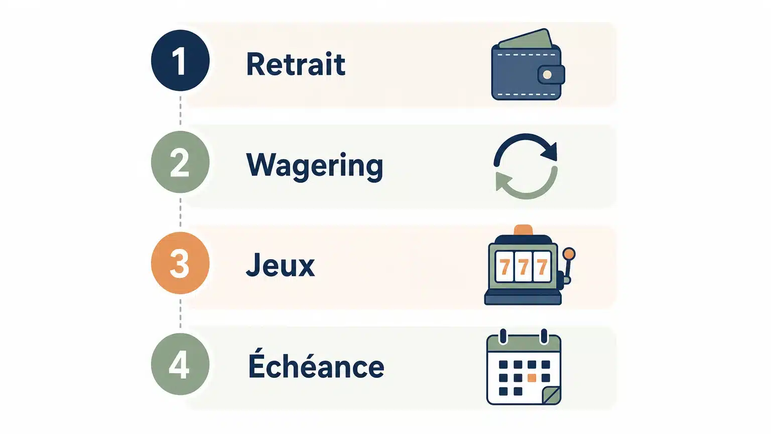 Checklist des conditions à vérifier avant un bonus de casino